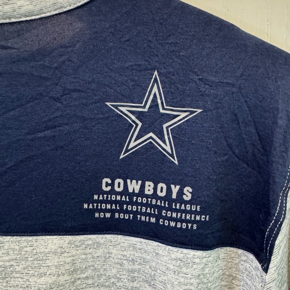 Dallas Cowboys Nike Shirt Men’s Size Large Gray 3/4 Sleeve Dri Fit Team Apparel - Picture 3 of 11